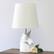Alt View 11. Simple Designs - Unicorn Table Lamp - Sparkling Silver and White.