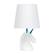 Angle. Simple Designs - Unicorn Table Lamp - Sparkling Blue and White.