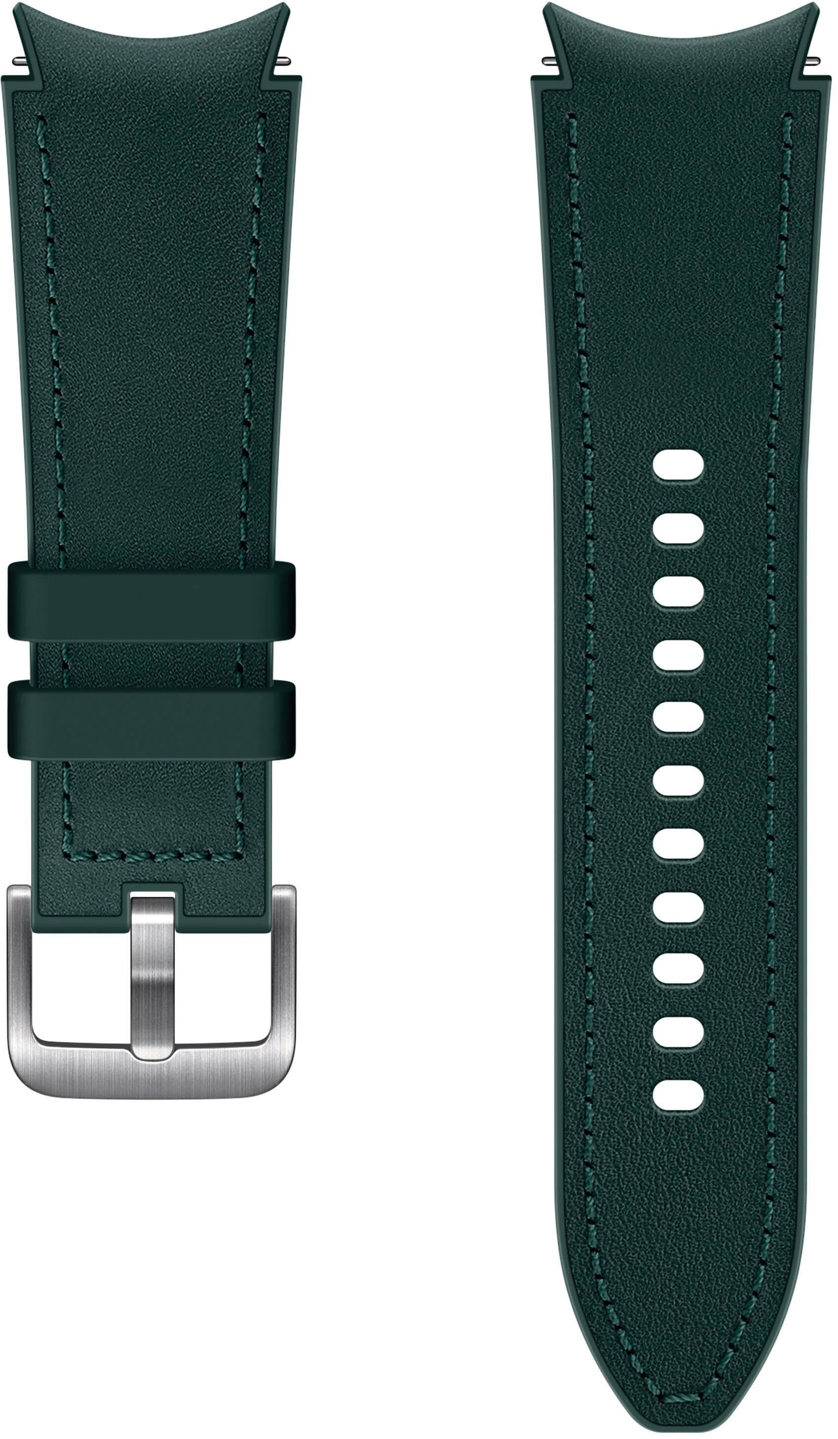 Alt View 12. Samsung - Hybrid Watch Band for Galaxy Watch4, Galaxy Watch4 Classic, Galaxy Watch5 and Galaxy Watch5 Pro M/L - Green.