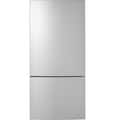 GE - 32 in. Wide 17.7 Cu. Ft. Bottom-Freezer Refrigerator with ENERGY STAR Certification - Stainless Steel