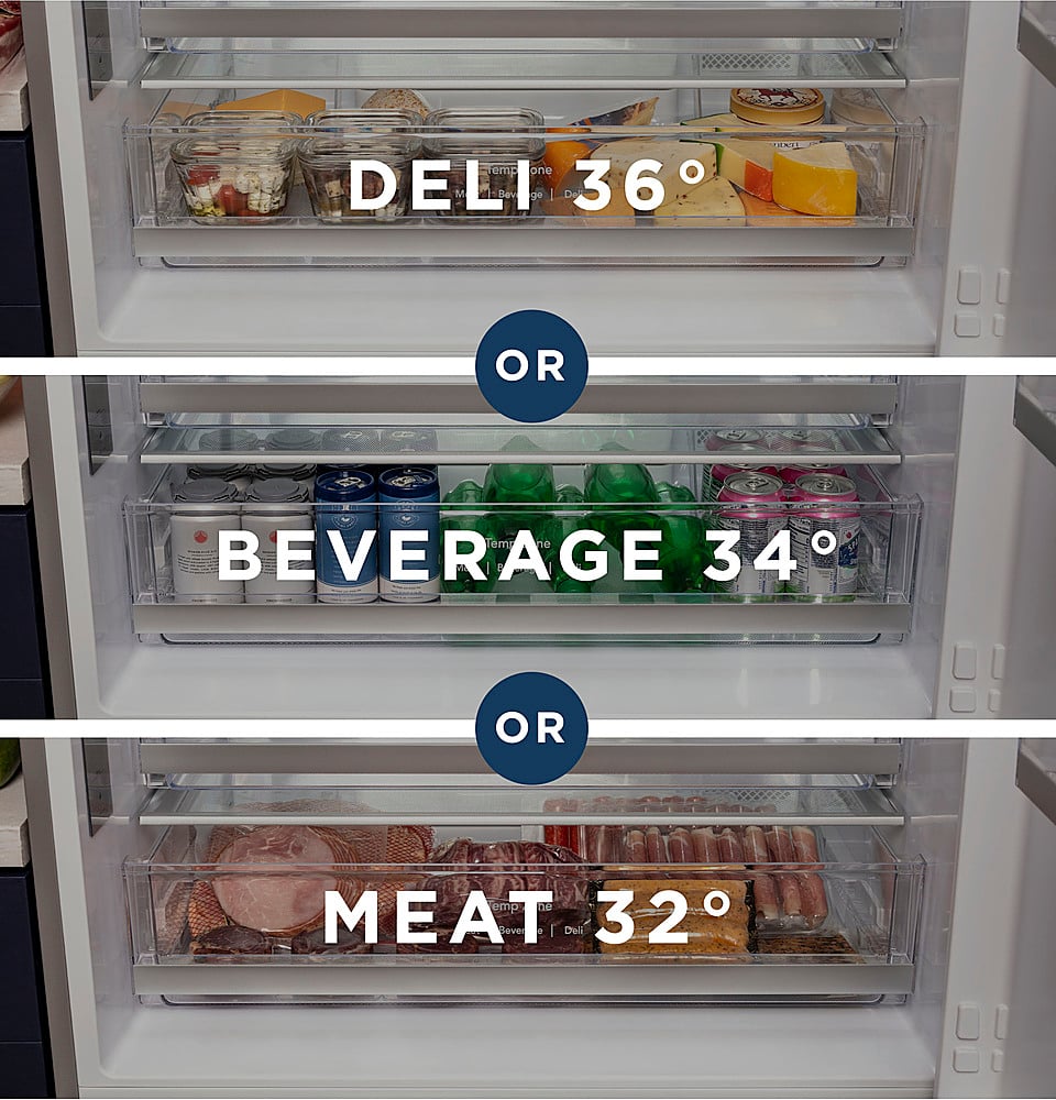 Alt View 16. GE - ® ENERGY STAR® 17.7 Cu. Ft. Bottom-Freezer Refrigerator - Stainless Steel.