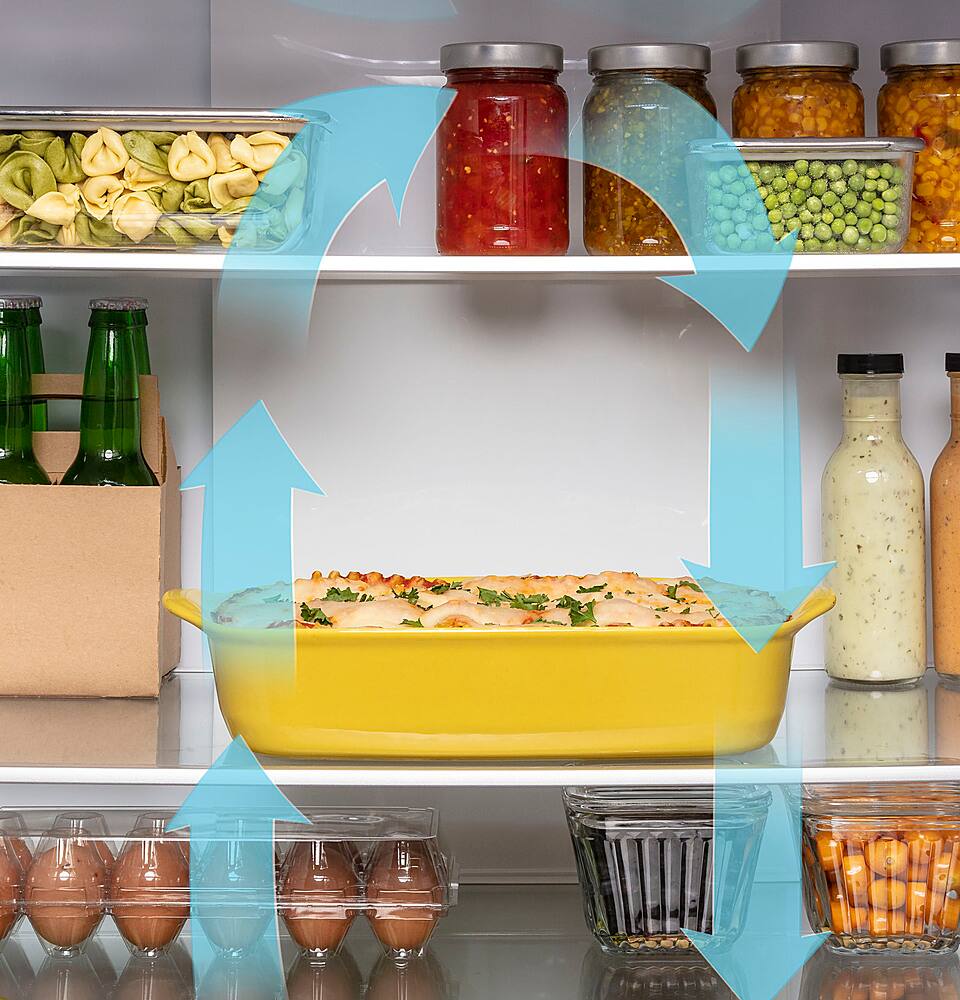 Alt View 17. GE - ® ENERGY STAR® 17.7 Cu. Ft. Bottom-Freezer Refrigerator - Stainless Steel.