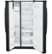 Alt View Zoom 12. GE - 23.2 Cu. Ft. Side-by-Side Refrigerator with External Ice & Water Dispenser - High gloss black.