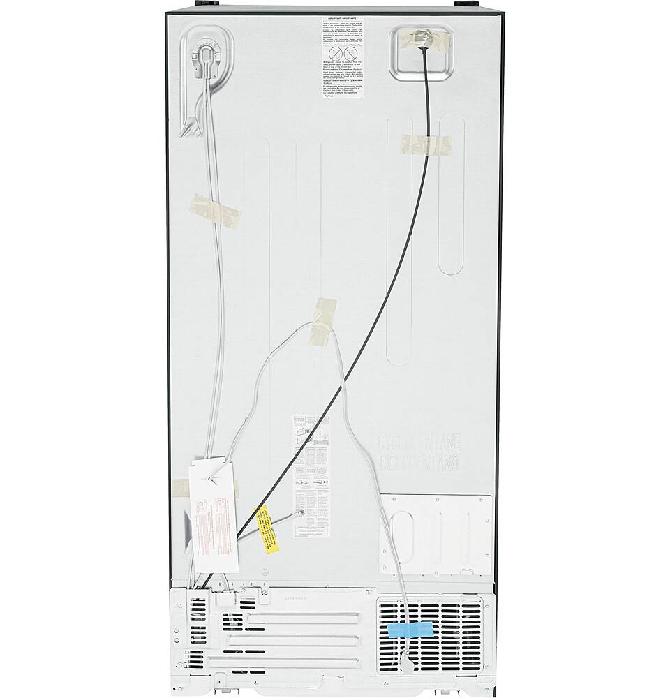 Alt View 15. GE - 23.2 Cu. Ft. Side-by-Side Refrigerator with External Ice & Water Dispenser - High Gloss Black.