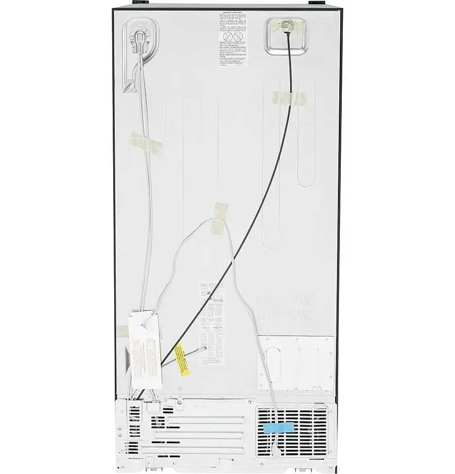 Alt View 15. GE - 23.2 Cu. Ft. Side-by-Side Refrigerator with External Ice & Water Dispenser - High Gloss Black.