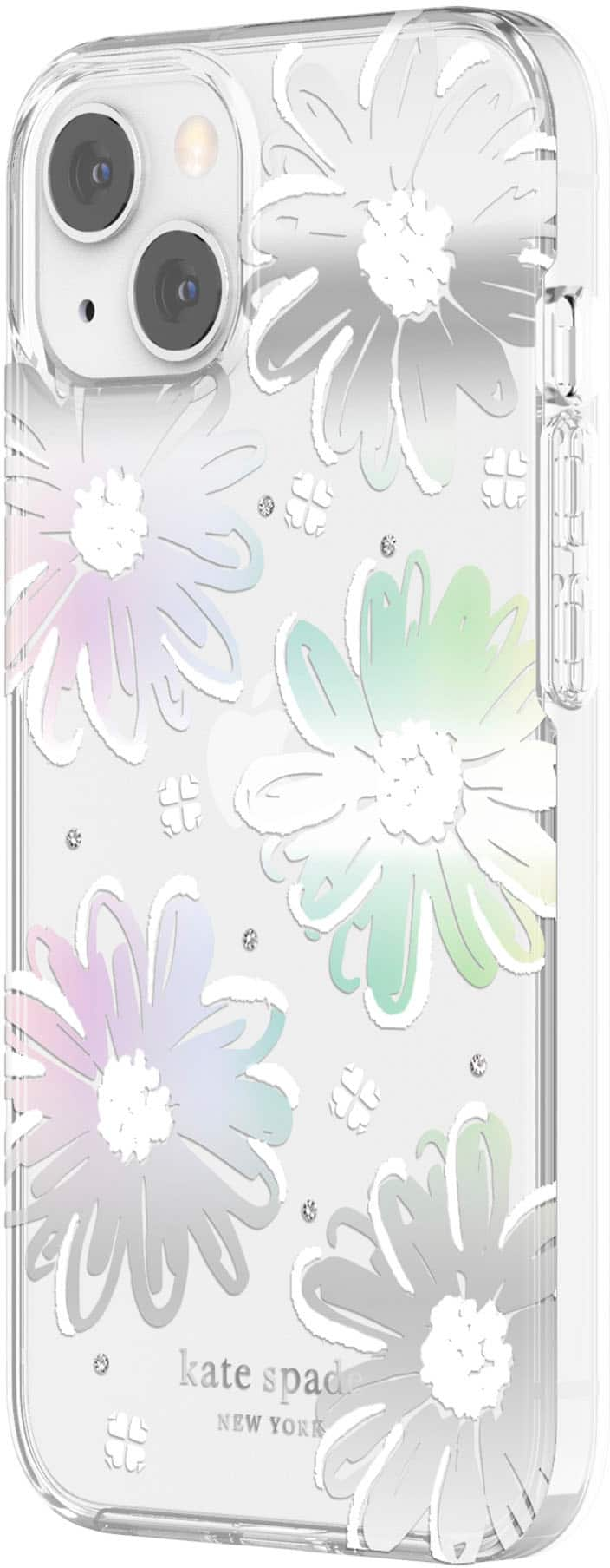 Angle View: kate spade new york - Protective Hardshell Case for iPhone 13 - Daisy