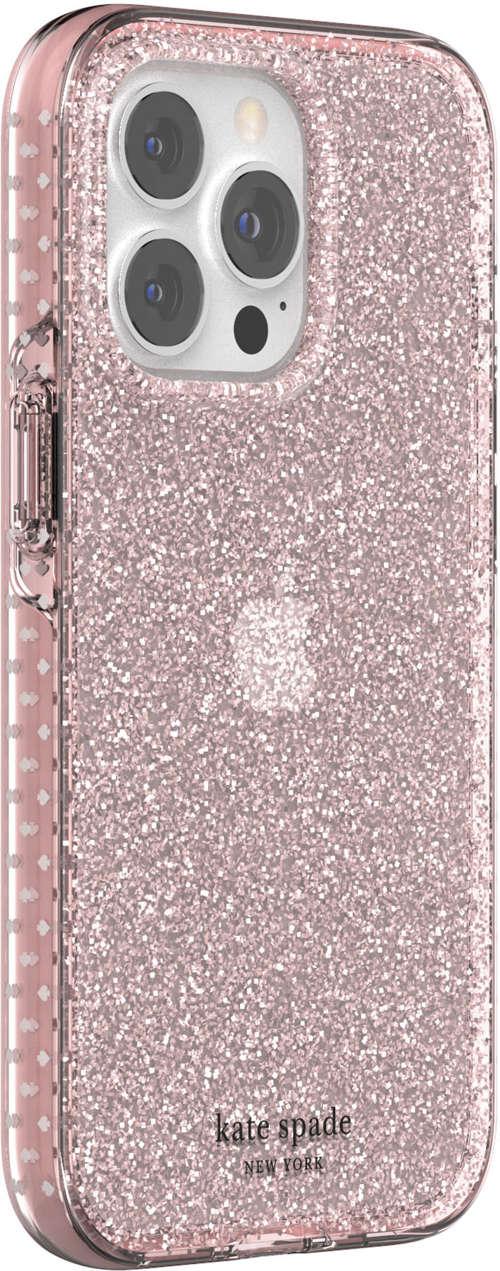 Peach Clear Glitter iPhone Case –