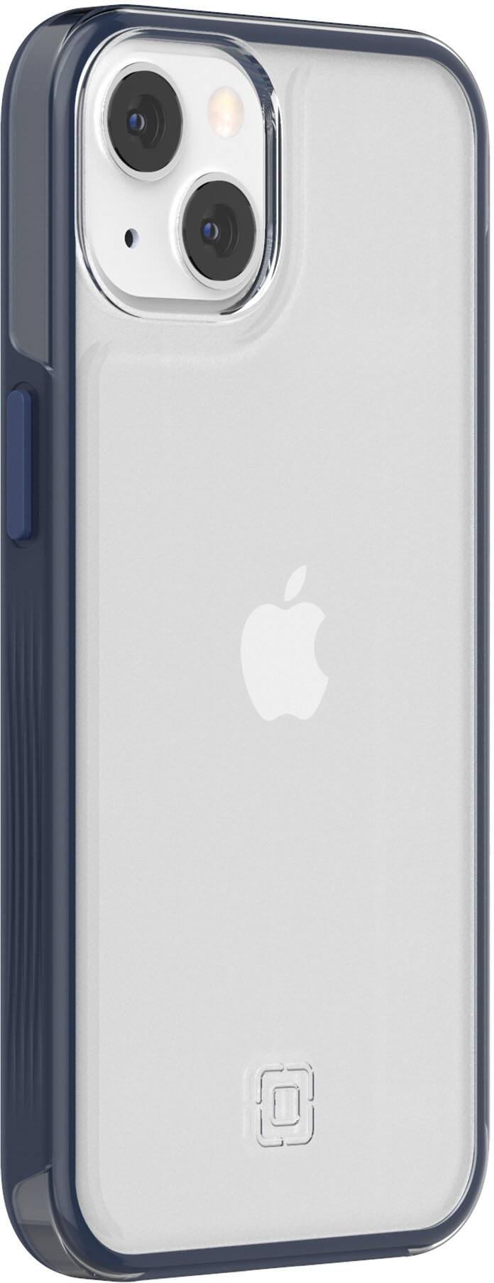 Left View: Incipio - Organicore Clear Case for iPhone 13 - Ocean Blue