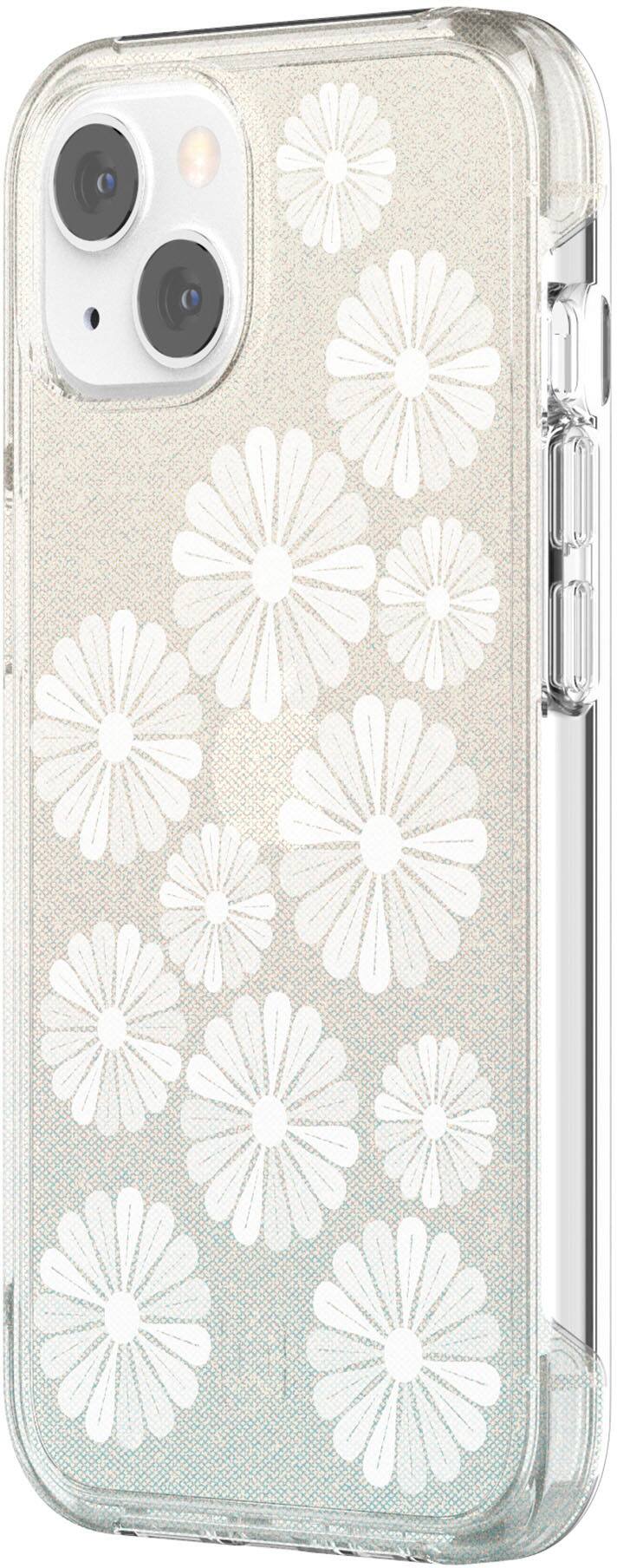 Angle View: Incipio - Design Series Case for iPhone 13 - Flower Fields Glitter Wash