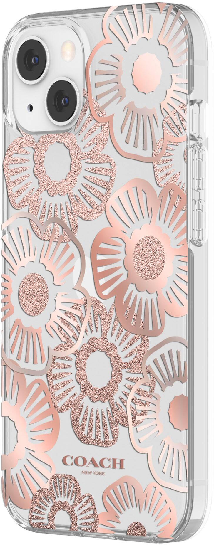 Angle View: Coach - Protective Case for iPhone 13 - Tea Rose
