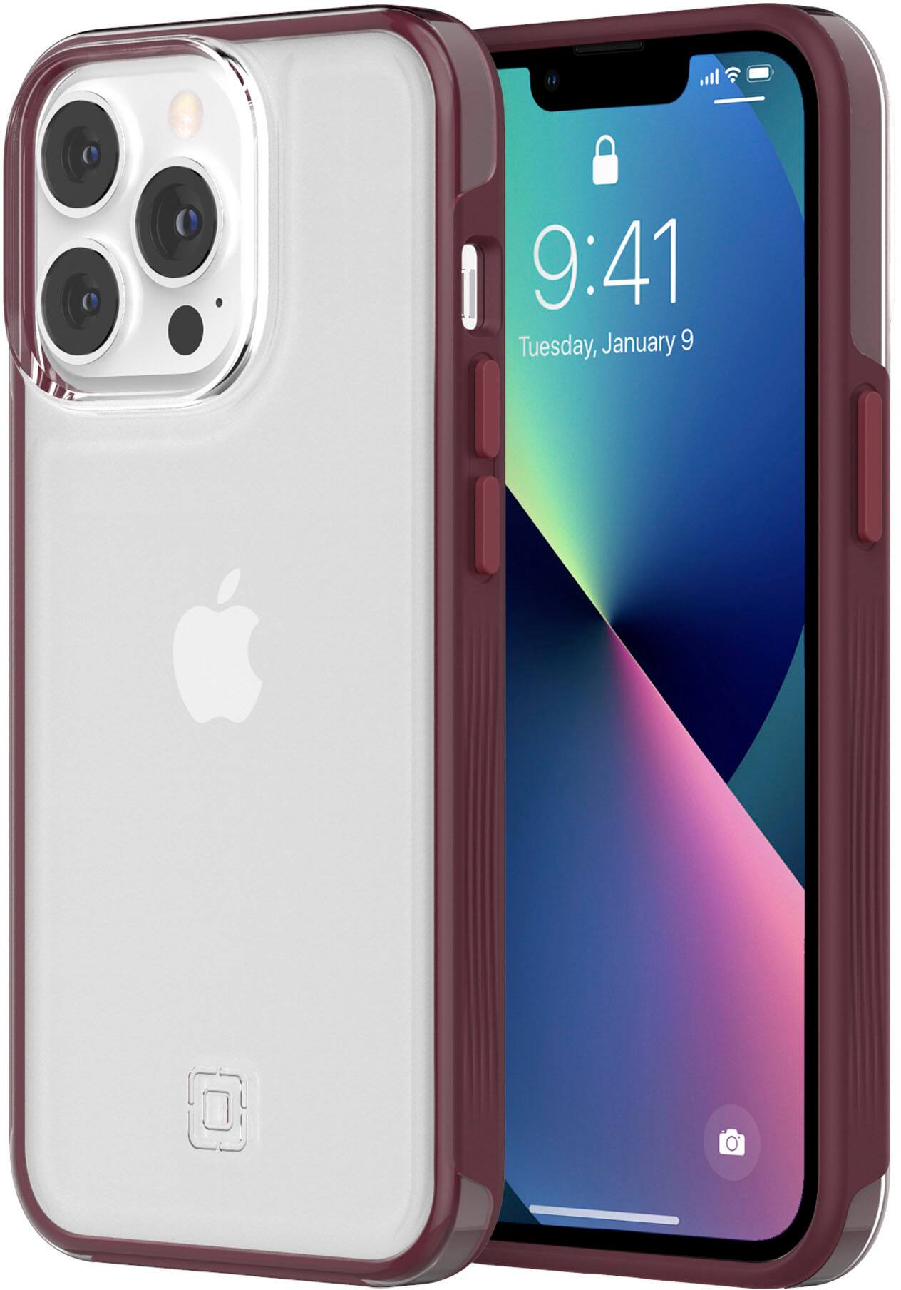 Alt View 11. Incipio - Organicore Clear Case for iPhone 13 Pro - Berry Rosewood.