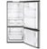 Alt View Zoom 12. GE - 21.0 Cu. Ft. Bottom-Freezer Refrigerator - Fingerprint resistant stainless steel.