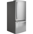 Alt View Zoom 13. GE - 21.0 Cu. Ft. Bottom-Freezer Refrigerator - Fingerprint resistant stainless steel.