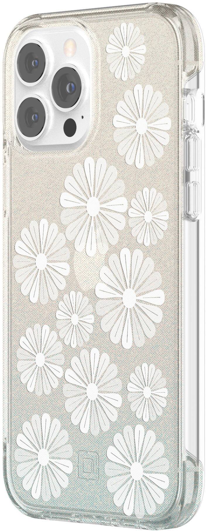 Angle View: Incipio - Design Series Case for iPhone 13 Pro Max - Flower Fields Glitter Wash
