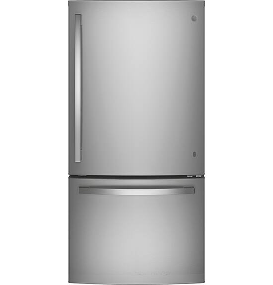 GE 24.8 Cu. Ft. Bottom Freezer Refrigerator Stainless Steel