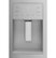 Alt View Zoom 22. GE - 23.6 Cu. Ft. French Door Refrigerator - Fingerprint resistant stainless steel.