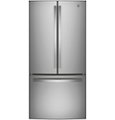Front. GE - 24.7 Cu. Ft. French Door Refrigerator - Stainless Steel.