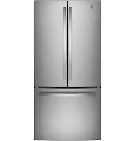 GE - 24.7 Cu. Ft. French Door Refrigerator with Internal Water Dispenser - Stainless Steel