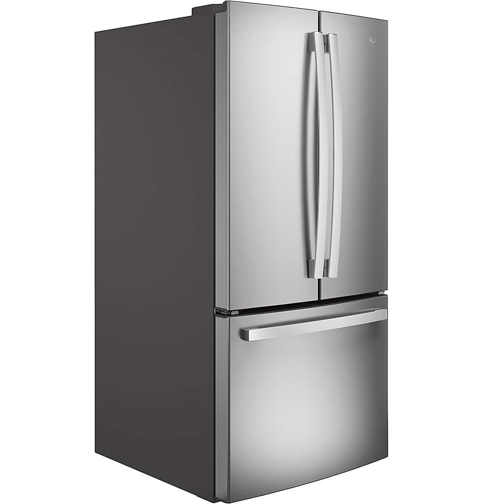 Alt View 13. GE - 24.7 Cu. Ft. French Door Refrigerator - Stainless Steel.