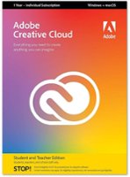 Adobe - Creative Cloud Student and Teacher Edition (1-Year Subscription) - Mac OS, Windows - Front_Zoom