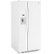 Angle Zoom. GE - 23.2 Cu. Ft. Side-by-Side Refrigerator with External Ice & Water Dispenser - High gloss white.