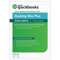 QuickBooks - Desktop Mac Plus 2022 (1 User) (1-Year Subscription) - Mac OS - Front_Zoom