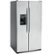 Angle Zoom. GE - 25.3 Cu. Ft. Side-by-Side Refrigerator with Thru-the-Door Ice and Water - Stainless steel.