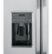 Alt View Zoom 13. GE - 25.3 Cu. Ft. Side-by-Side Refrigerator with Thru-the-Door Ice and Water - Stainless steel.