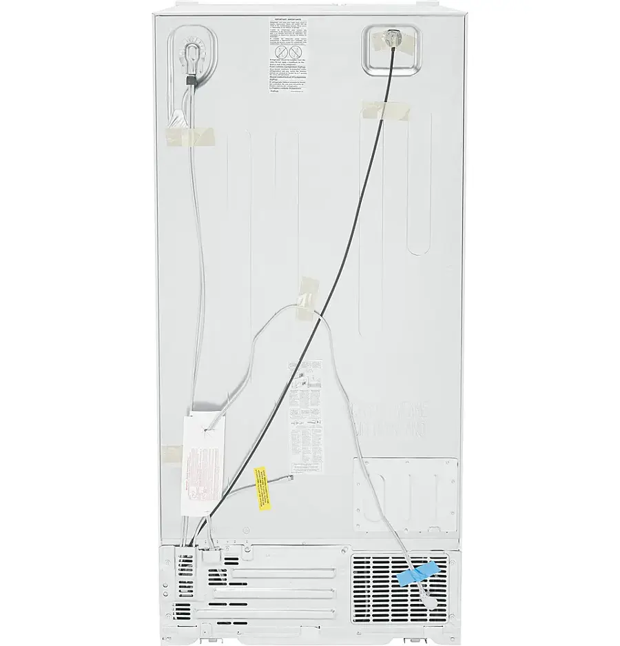 Alt View 15. GE - 23.0 Cu. Ft. Side-by-Side Refrigerator with External Ice & Water Dispenser - High Gloss White.