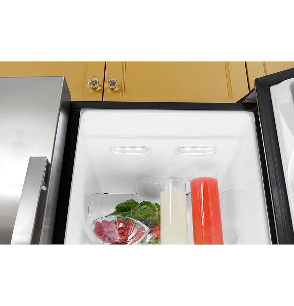 Alt View 16. GE - 23.0 Cu. Ft. Side-by-Side Refrigerator with External Ice & Water Dispenser - High Gloss White.