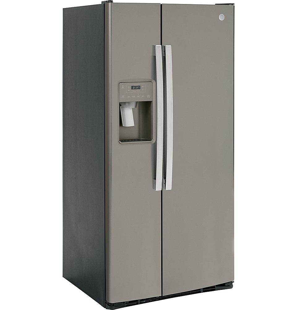 GE 23.0 Cu. Ft. Side-by-Side Refrigerator with External Ice 