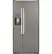 Front. GE - 23.0 Cu. Ft. Side-by-Side Refrigerator with External Ice & Water Dispenser - Slate.