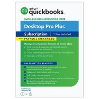 QuickBooks - Desktop Pro Plus with Enhanced Payroll 2022 (1 User) (1-Year Subscription) - Front_Zoom