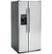 Angle Zoom. GE - 23.0 Cu. Ft. Side-by-Side Refrigerator with External Ice & Water Dispenser - Stainless steel.