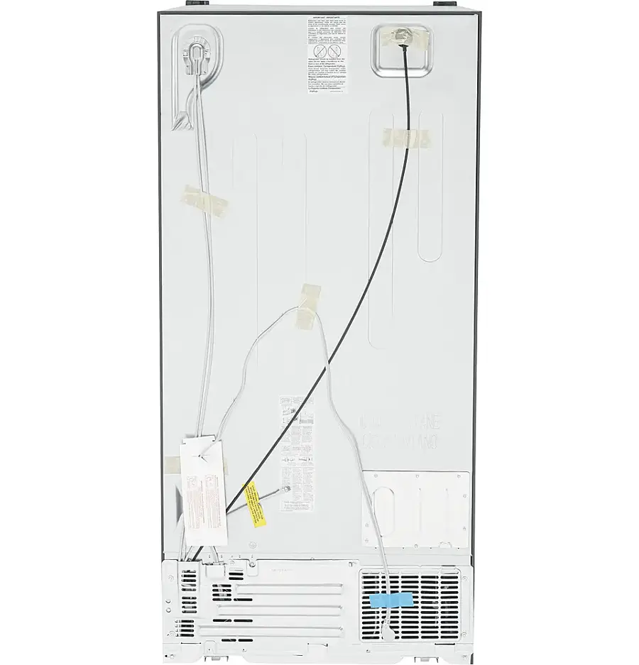 Alt View 15. GE - 23.0 Cu. Ft. Side-by-Side Refrigerator with External Ice & Water Dispenser - Stainless Steel.