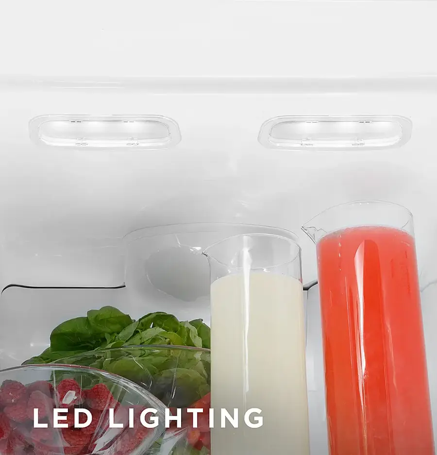 Alt View 27. GE - 23.0 Cu. Ft. Side-by-Side Refrigerator with External Ice & Water Dispenser - Stainless Steel.