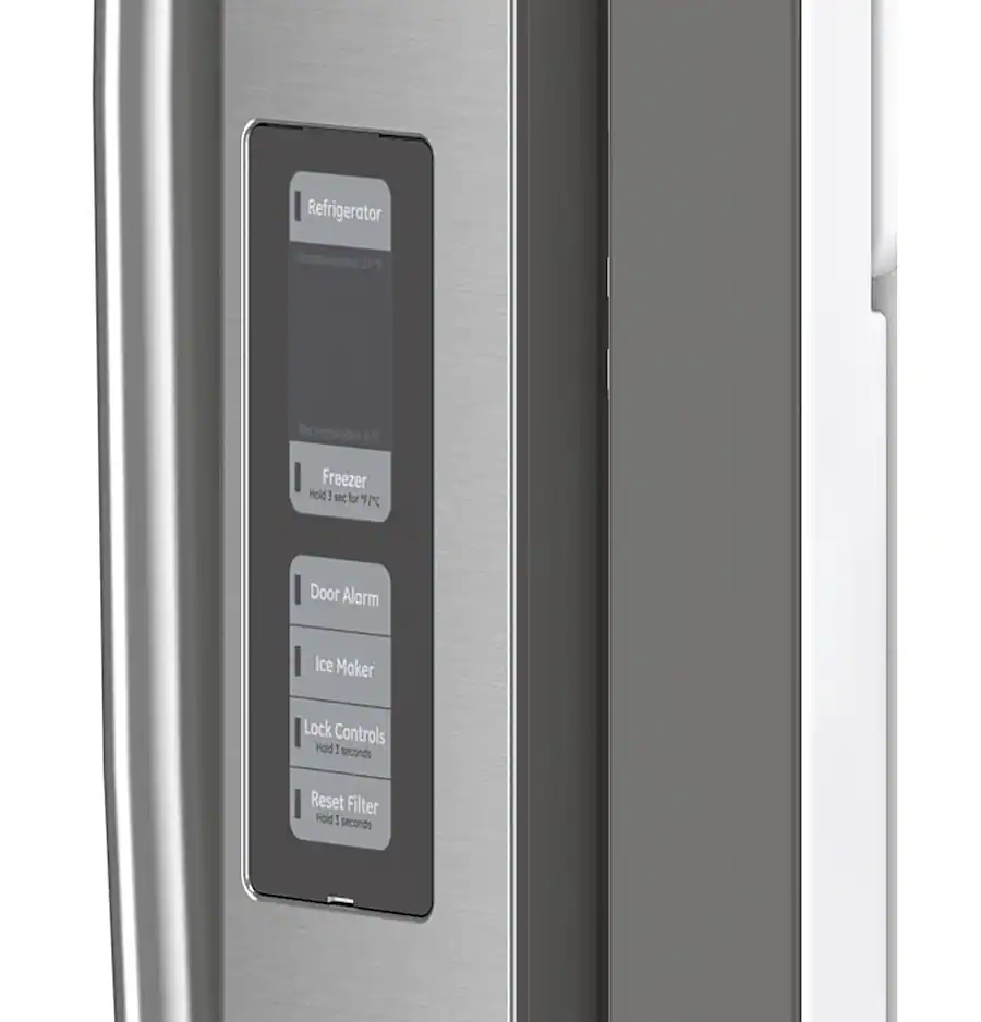 GE 18.6 Cu. Ft. French Door Counter Depth Refrigerator with Internal ...