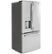 Alt View Zoom 14. GE - 17.5 Cu. Ft. French Door Counter-Depth Regrigerator - Fingerprint resistant stainless steel.