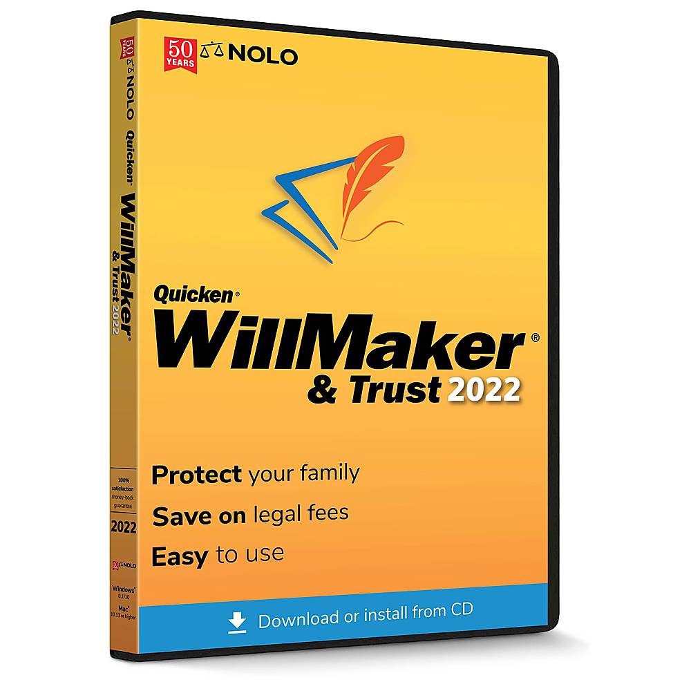 Customer Reviews Individual Software Quicken WillMaker & Trust 2022