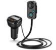 Rexing - AUX2 Mini Bluetooth Receiver with Dual USB Enhanced Bass and Voice Control - Black