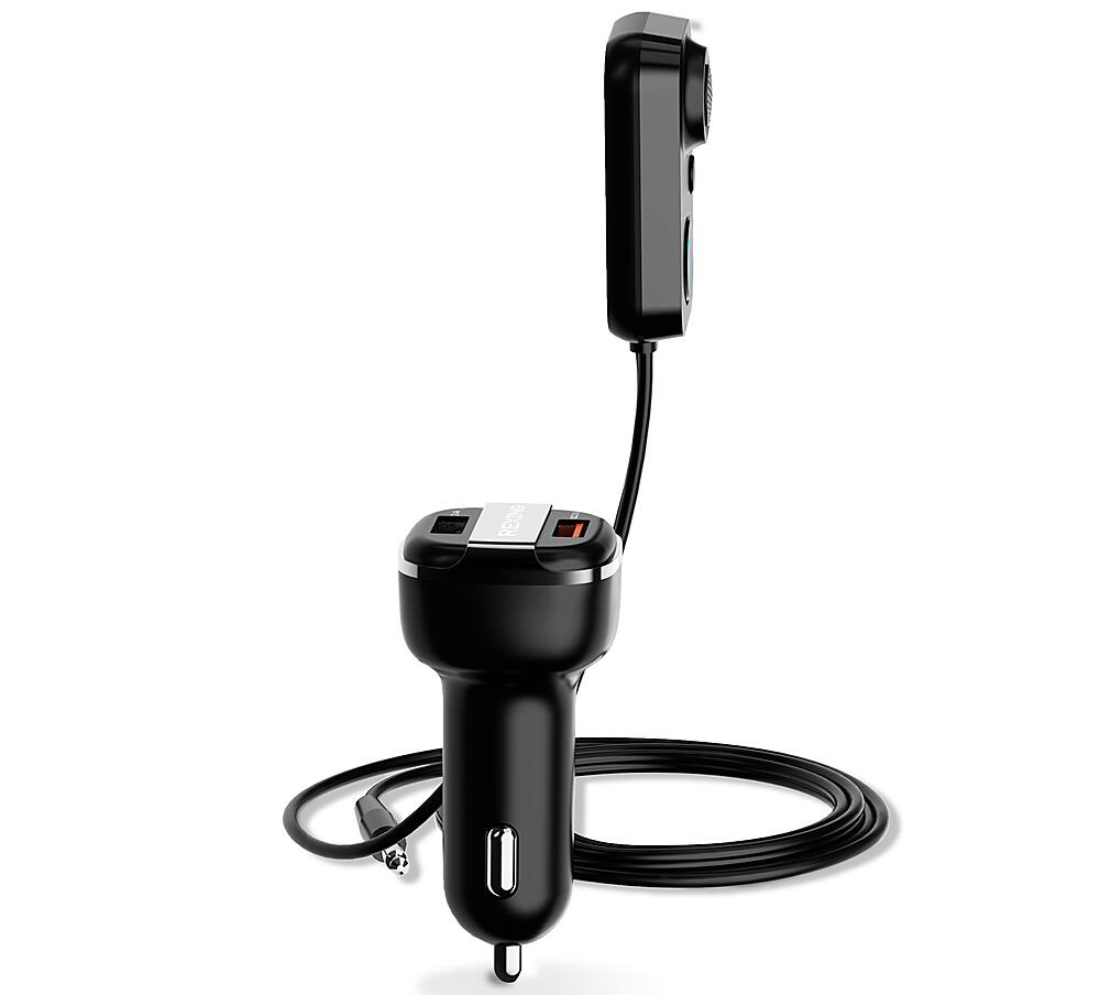 Alt View 14. Rexing - AUX2 Mini Bluetooth Receiver with Dual USB Enhanced Bass and Voice Control - Black.