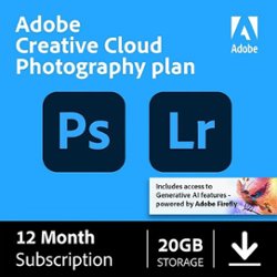 Adobe - Creative Cloud Photography Plan 20GB (1-Year Subscription) - Mac OS, Windows [Digital] - Front_Zoom