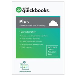 QuickBooks - Online Plus 2022 (1 User) (1-Year Subscription) - Android, Apple iOS, Mac OS, Windows [Digital] - Front_Zoom