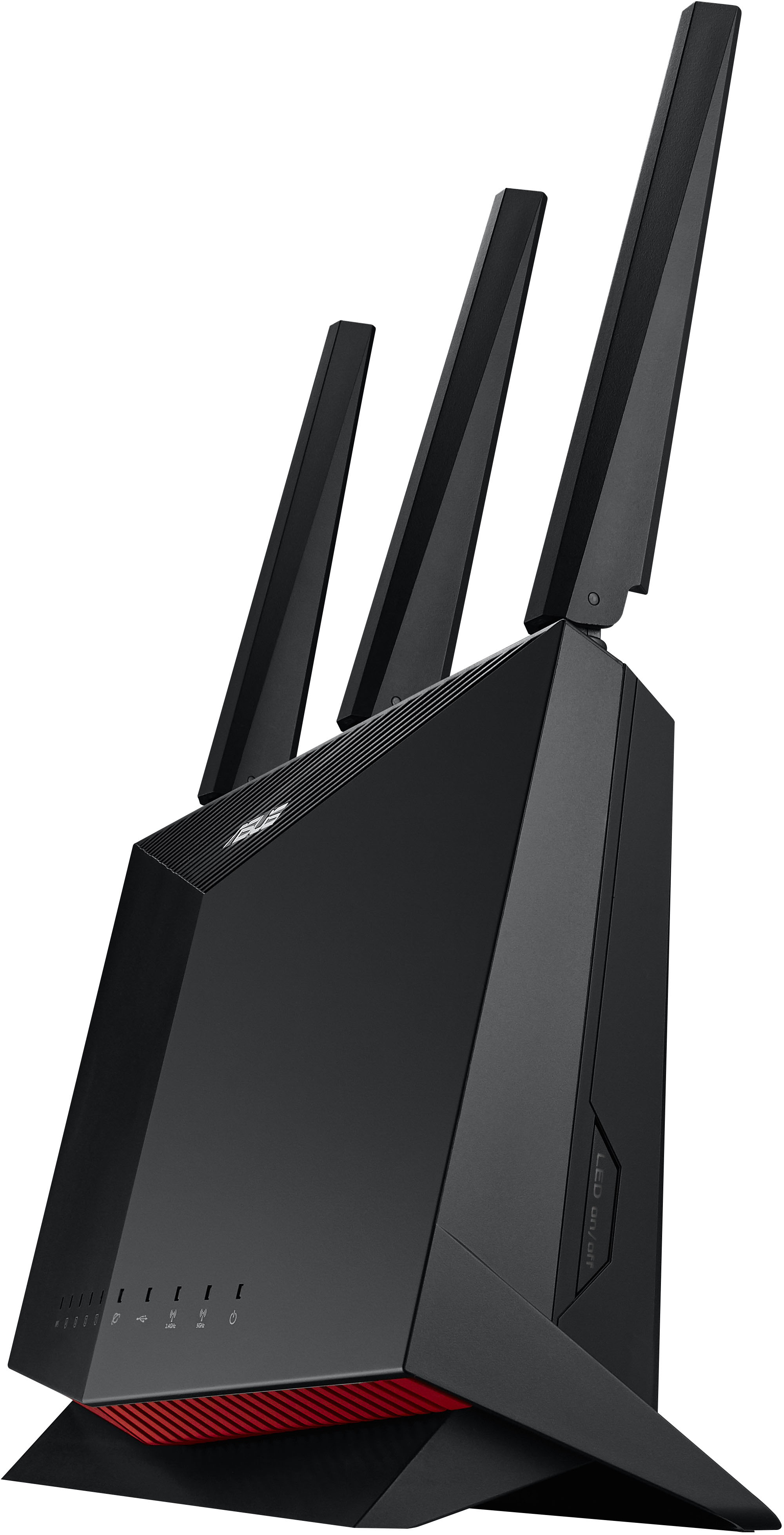 Left View: ASUS - RT-AX86S AX5700 Dual-Band Wi-Fi 6 Gaming Router