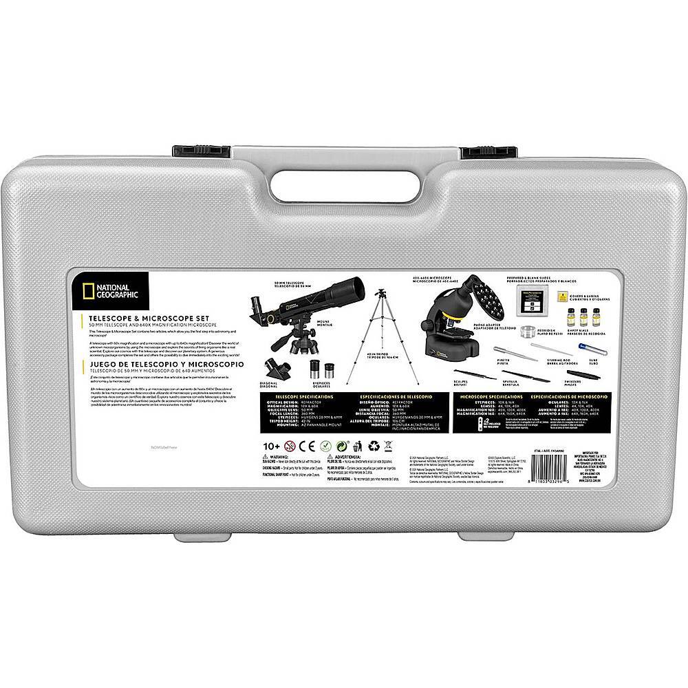 Alt View 13. National Geographic - 50mm Refractor Telescope and Microscope Set.