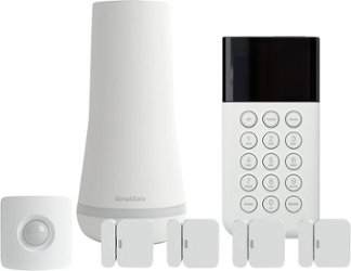 SimpliSafe - Home Security Kit 7 Pieces - White/Black - Front_Zoom
