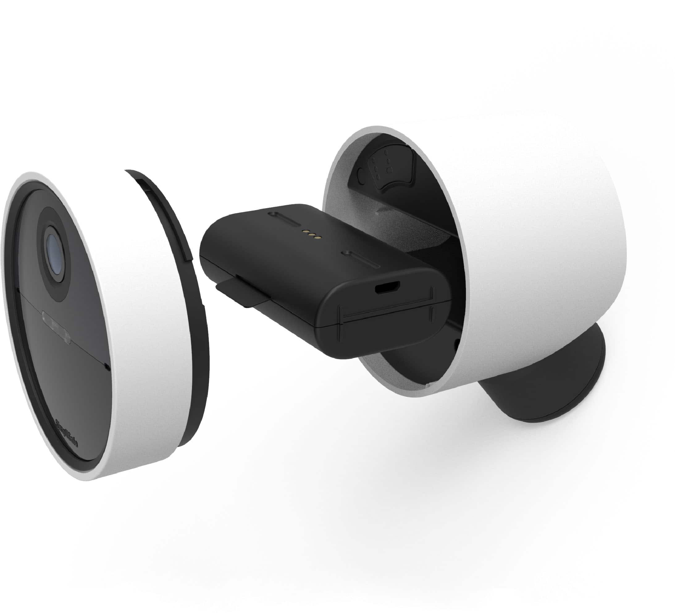 Alt View 11. SimpliSafe - Rechargeable Battery for Outdoor Security Camera - Black.