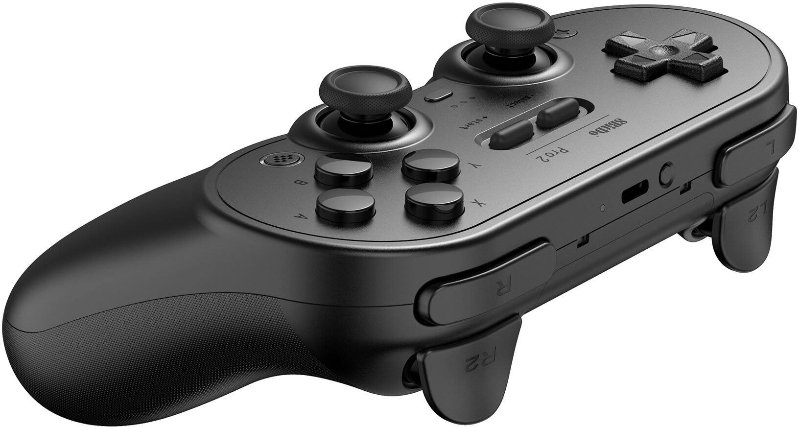 Alt View 12. 8BitDo - Pro 2 Bluetooth Gamepad - Black.