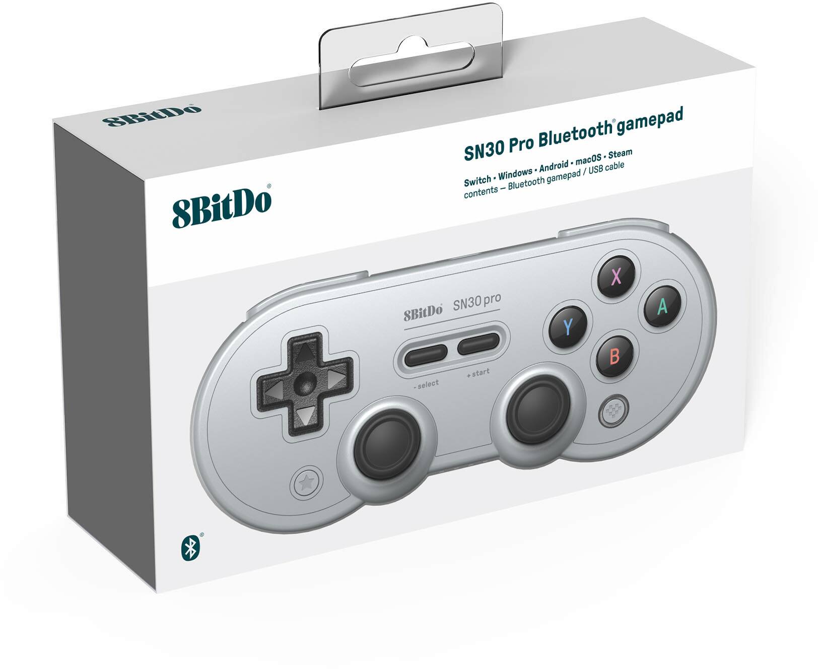 Alt View 14. 8BitDo - SN30 Pro Bluetooth Gamepad - Gray.