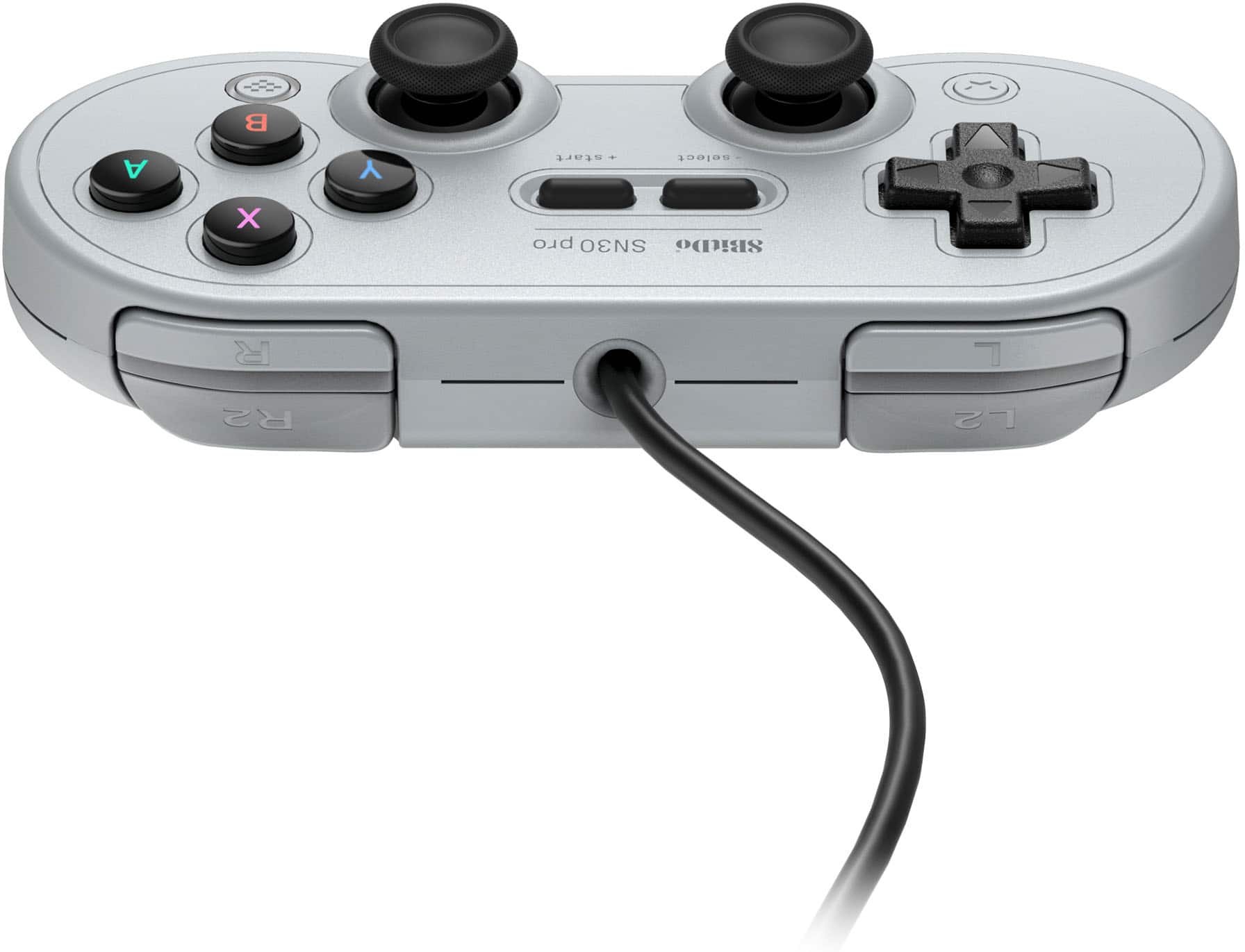 Alt View 12. 8BitDo - SN30 Pro USB Gamepad - Gray.